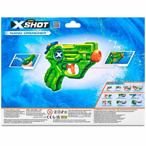 Водный бластер X-Shot Water Nano Drencher 4 штуки в наборе Zuru 5645X фото 2