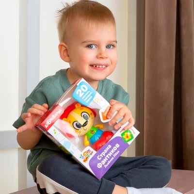 Музыкальная развивающая игрушка Львенок Лева Страна Фантиков Азбукварик 2907