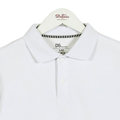 Рубашка поло школьная для мальчика Deloras Z71615-25 белая 2