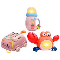 Набор развивающих игрушек Веселое детство 3 штуки LDJ228-61