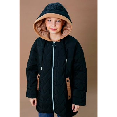 Куртка для девочки размер 164 Deloras 22386 черная 5