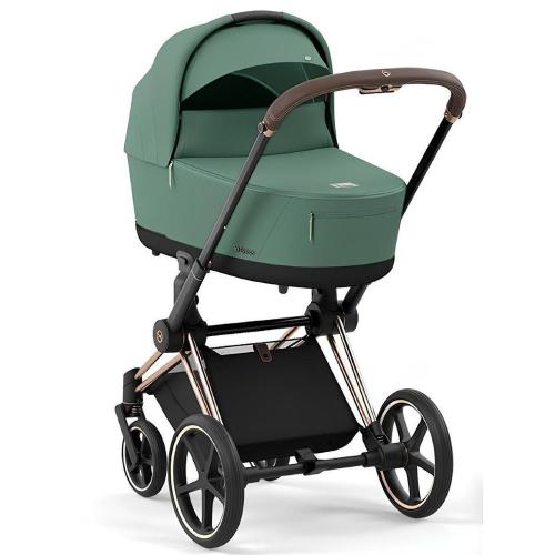 Коляска 2 в 1 Cybex Priam IV Rosegold Leaf Green фото 12