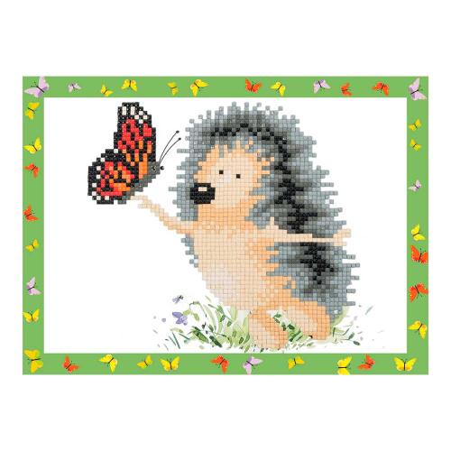 Кристальная мозаика Ежик с бабочкой Фрея ALVS-003