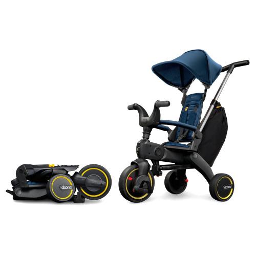 Детский складной трёхколёсный велосипед Doona Liki Trike S3 Royal Blue фото 3