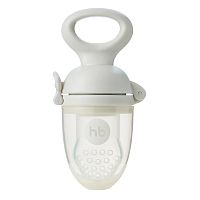 Ниблер с силиконовой сеточкой Happy Baby 15053 light gray
