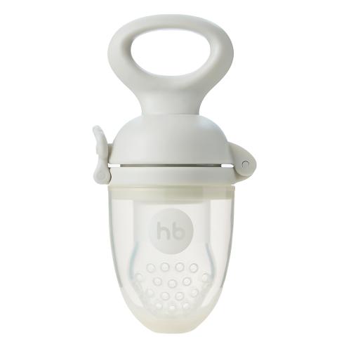 Ниблер с силиконовой сеточкой Happy Baby 15053 light gray