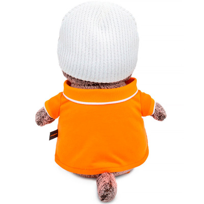 Мягкая игрушка Кот Басик в поло и шапке 100% антистресс Budi Basa Ks22-286 3