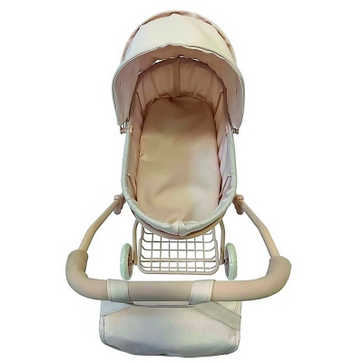 Коляска для кукол с сумкой и корзинкой Рыжий кот 9325-NB 3