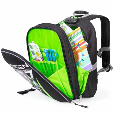 Школьный ранец с кодовым замком Мото шлем Seventeen АХ-SKJB-UT8-866L