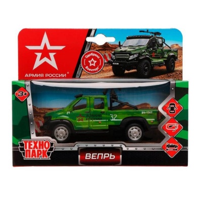 Игрушка Машина ГАЗ Вепрь Армия России Технопарк VEPRNEXT-12GUN-AR 1