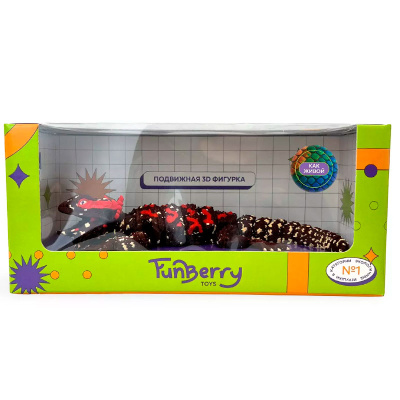 Подвижная 3D-игрушка Бородатая ящерица бордовая FunBerry Toys 03007076 5