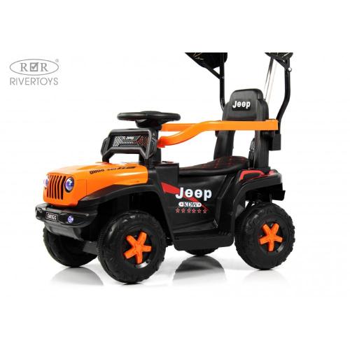 Детский электромобиль RiverToys G003GG оранжевый фото 20