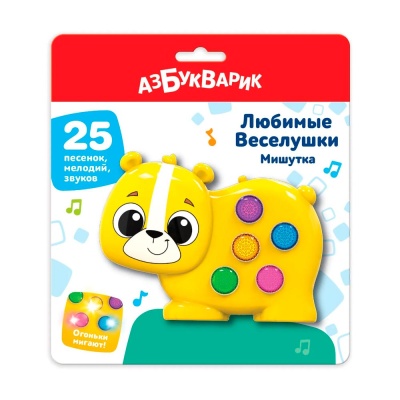 Музыкальная игрушка Мишутка Любимые Веселушки Азбукварик 3125 2