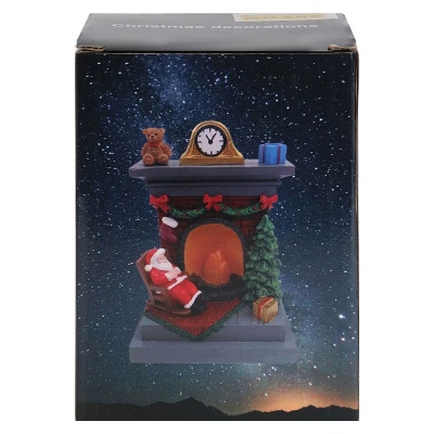 Светильник новогодний музыкальный Рождественский камин Miland СВП-0005