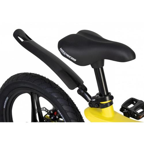 Велосипед детский Maxiscoo Space Deluxe 16 MSC-S1641D жёлтый матовый фото 7