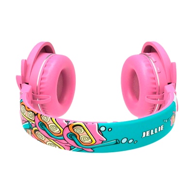 Наушники детские беспроводные Монстрик YLFS-09BT розовые 7