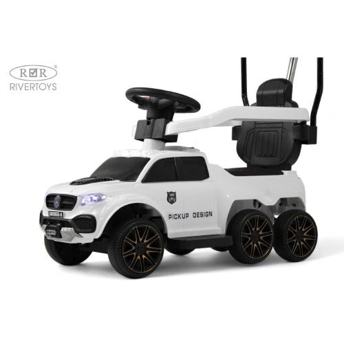 Детский электромобиль RiverToys G008GG-A белый фото 3
