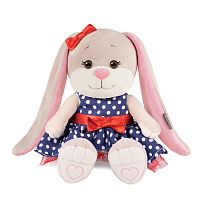 Мягкая игрушка Зайка Лин в синем платье в горошек 20 см Jack & Lin JL-04202310-20