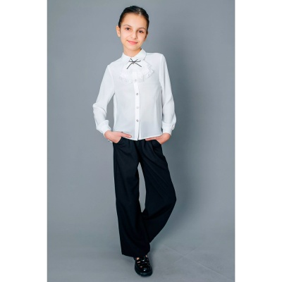 Блузка школьная для девочки Deloras C64212 белая 2