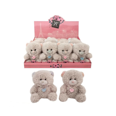 Мягкая игрушка мишка валентинка Неженка голубой 14 см Fluffy Family 682245 3