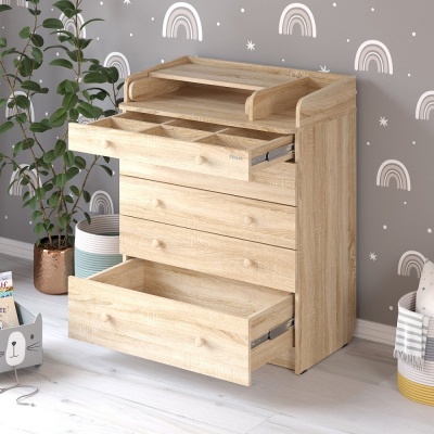 Комод пеленальный раскладной Pituso Tori Дуб сонома-дуб сонома