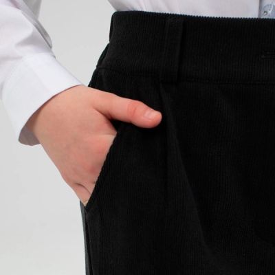 Брюки школьные для девочки Синяя Мода W503B-G39 черные 4