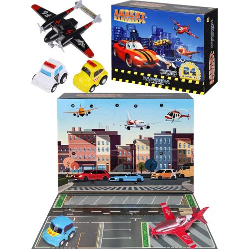 Игровой набор Адвент-календарь Парковка 24 дня Рыжий Кот И-9311