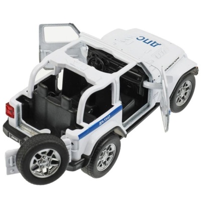 Машинка металлическая Jeep Wrangler Rubicon Полиция Технопарк RUBICON3D-12POL-WH 3