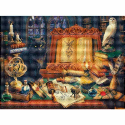 Алмазная мозаика Магический натюрморт 30х40 см полное заполнение Рыжий кот НД-0410