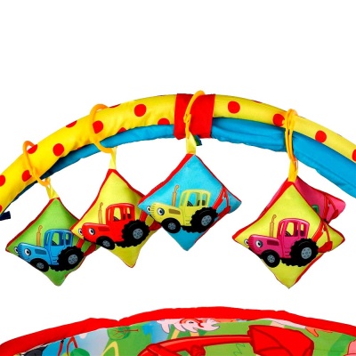 Детский развивающий коврик Синий Трактор Умка K52770STR