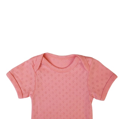 Боди-футболка Ажурная рибана Чуди Кидс 129124 пудра 02