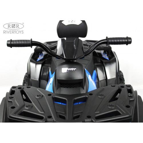 Детский электроквадроцикл 4WD RiverToys T001TT синий фото 22
