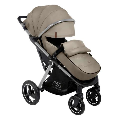 Коляска прогулочная Suburban Compatto Air Silver Beige Sweet Baby фото 2