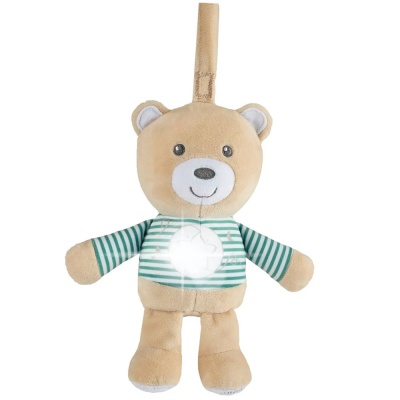 Подвесная игрушка-ночник мягкая музыкальная Звездный мишка Chicco 00011128000000