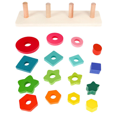 Деревянная игрушка Пирамидка Логика Рыжий кот ИД-6136 2