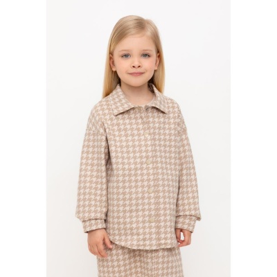 Рубашка Гусиная лапка Crockid КР 302559 бежевый 04