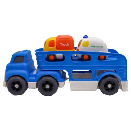 Эко Грузовик и 2 мини машинки 30 см Funky Toys FT0416362 фото 2
