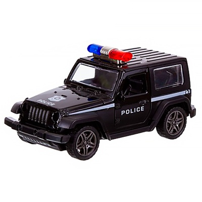 Машина Полицейский джип инерционная металлическая масштаб 1:32 BeBoy IT108768 2