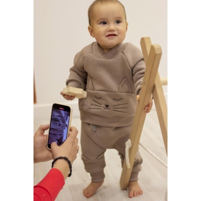 Комплект Котик GulSara 73.291Ф серо-бежевый 03