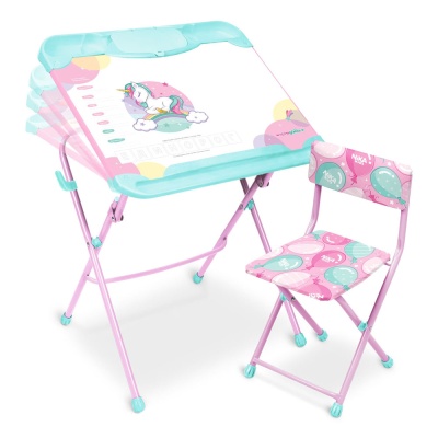 Детский комплект мебели Наши детки с единорогом Nika КНД5 - М/1 2