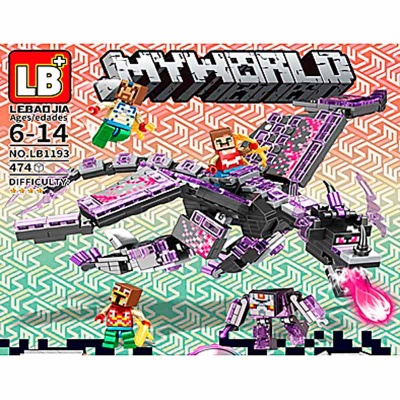 Конструктор My World Майнкрафт Дракон 474 детали LB1193 1
