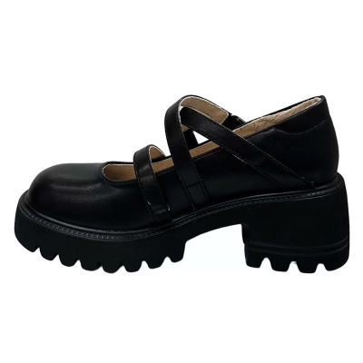 Туфли школьные Baden KPS034-070 в чёрном цвете 2