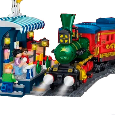 Конструктор Экскурсионный Ретро поезд FC1703 3