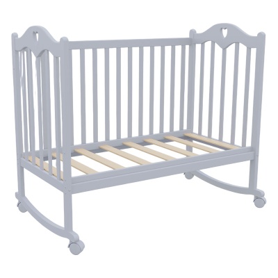 Кроватка колесо-качалка Incanto Sofi KR-0008/4С серый 02