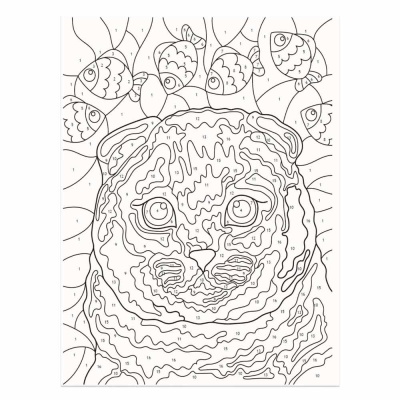 Раскраска по номерам Кошки и собаки Проф-Пресс ПП-00154348 3