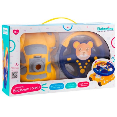 Развивающая игрушка Весёлые гонки со звуком Elefantino IT109527