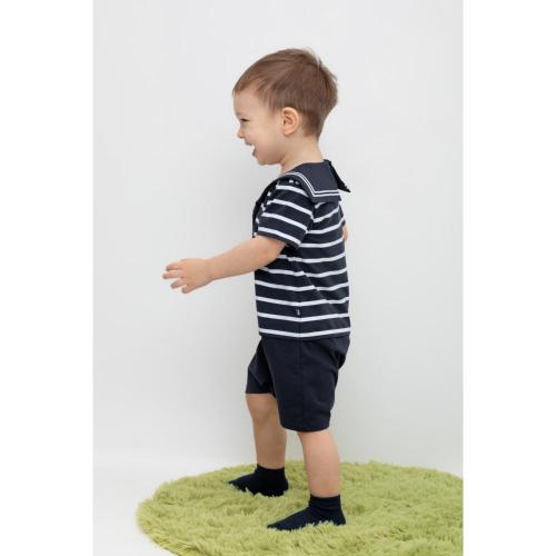 Полукомбинезон Полоски Crockid КР 6159 индиго фото 3