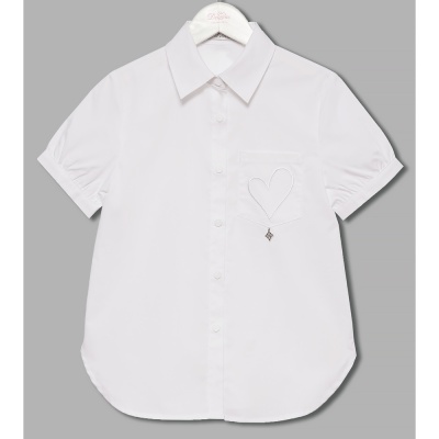 Блузка школьная для девочки Deloras C64144S белая 4