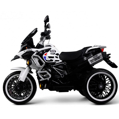 Детский электромотоцикл RiverToys М008БХ белый 2