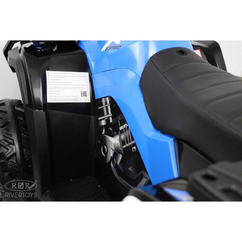 Детский электроквадроцикл 4WD RiverToys T001TT синий фото 10
